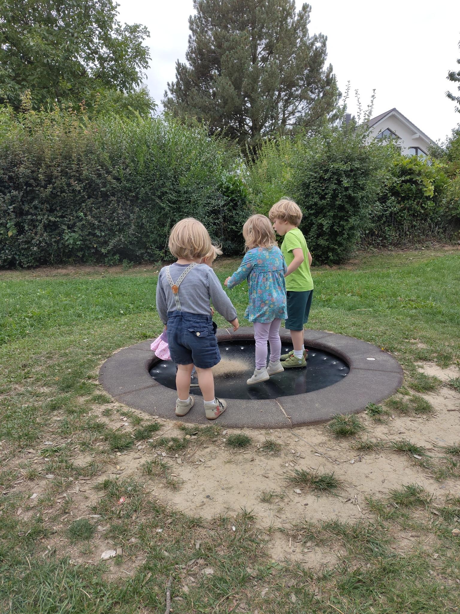 Children playing in English